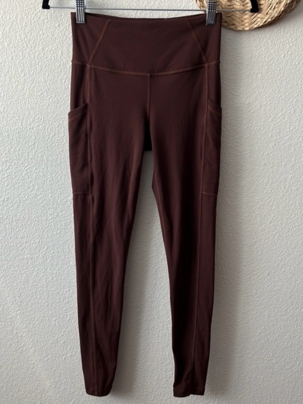 Prana Women's Brown High-Waist Pocket Leggings